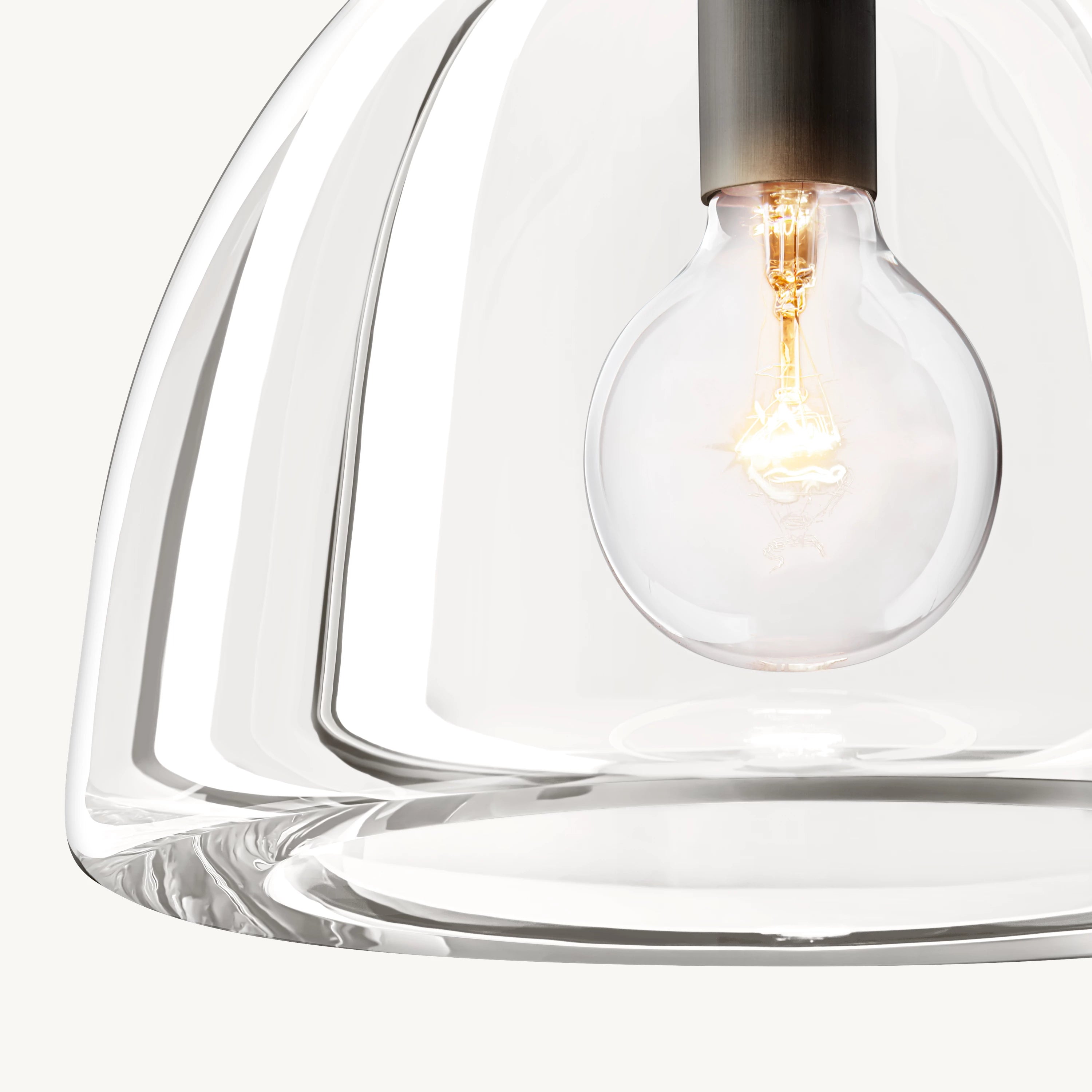 7 Inch Dome Crystal Pendant Light - Botanist
