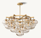 48 Inch Globe Glass Cluster Chandelier - Cabrette