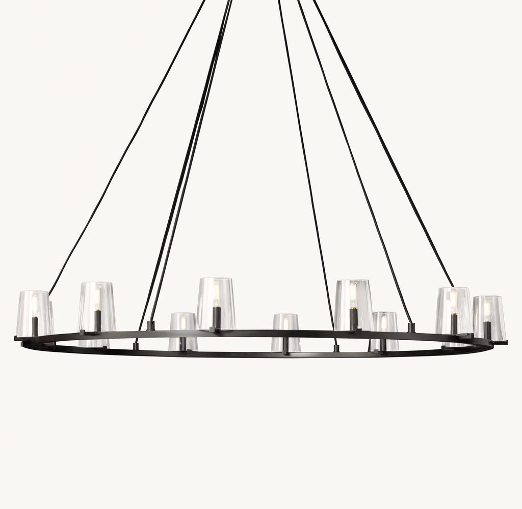 60 Inch Hurricane Candle Ring Chandelier - Pauillac