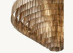 65 Inch Ribbed Smoked Glass Tiered Chandelier - Sirene