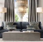 29 Inch Tronchi Murano Glass Tiered Chandelier - Serenella