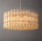 36 Inch Clear Murano Glass Round Chandelier - Chiara