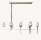 52 Inch Torchiere Crystal Linear Chandelier - Tulip