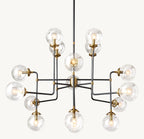 56 Inch Clear Glass Sputnik Globe Chandelier - Bistro