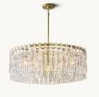 36 Inch Cascading Chain Crystal Chandelier - Marignan