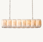 54 Inch Alabaster Rectangular Chandelier – Harlow