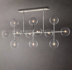 58 Inch Linear Sputnik Globe Glass Chandelier - Mobile