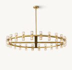 48 Inch Hexagonal Crystal Round Chandelier – Arcachon