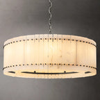 48 Inch Alabaster Round Chandelier - San Marco