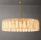 60 Inch Alabaster Round Chandelier - Calamette