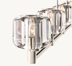 54 Inch Crystal Linear Candle Chandelier - Demaret