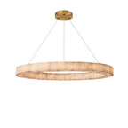 60 Inch Lueur Round Alabaster Chandelier - Rivage