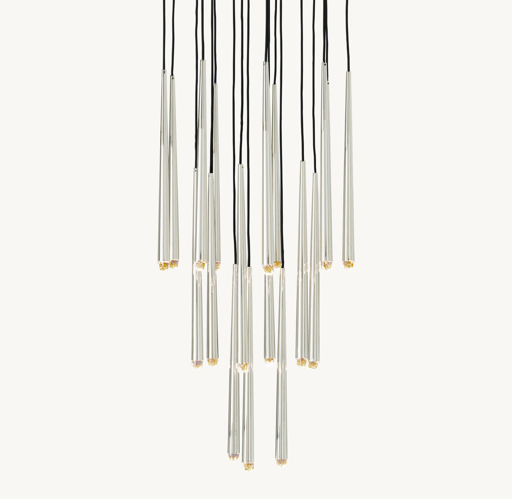 30 Inch Pin Cascading Round Chandelier - Aquitaine