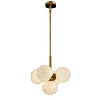 WOMO Tiered Alabaster Globe Chandelier-WM2867