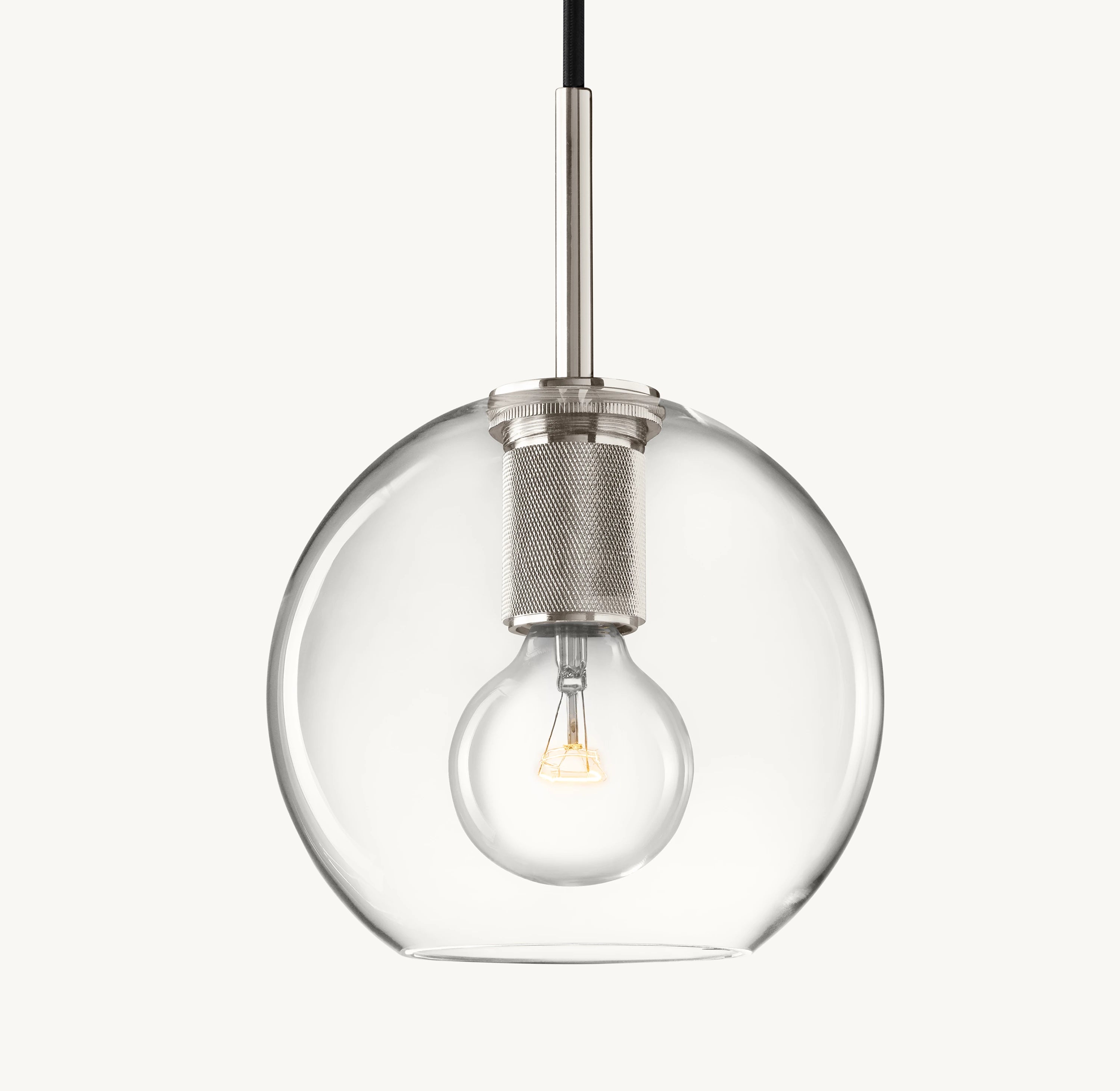 8 Inch Globe Glass Pendant Light - Utilitaire