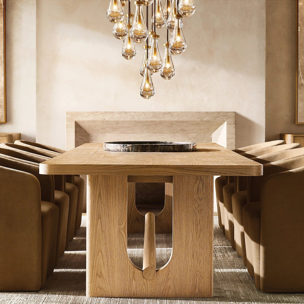 54 Inch Raindrop Linear Chandelier – Ava