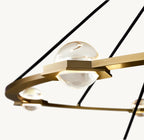 60 Inch Globe Crystal Tiered Ring Chandelier - Eclatant