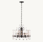 24 Inch Crystal Prism Round Chandelier - Bonnington
