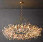 63 Inch Glass Bubble Ring Chandelier - Talia