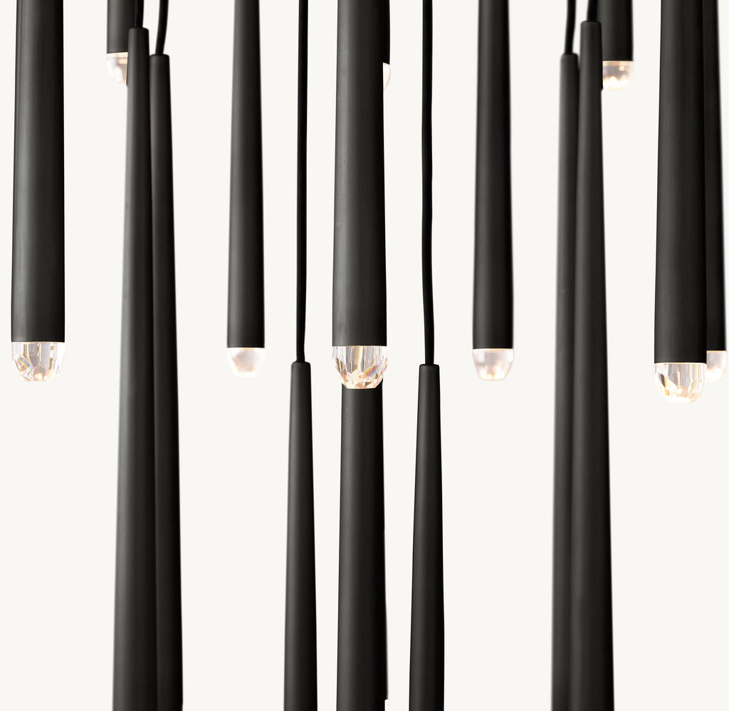 30 Inch Pin Cascading Round Chandelier - Aquitaine