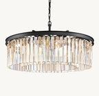 32 Inch Crystal Prism Round Chandelier - Rhys