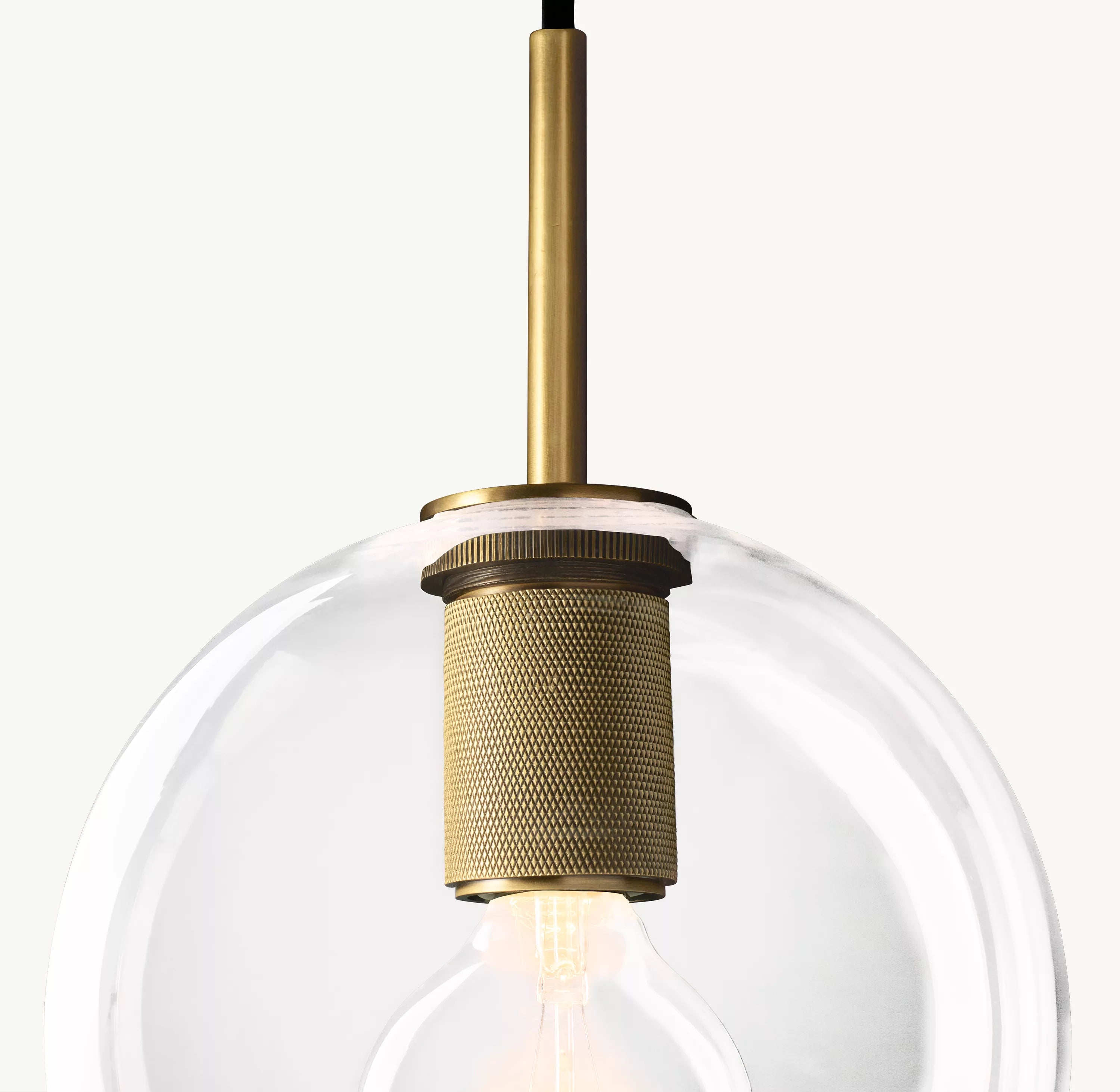 8 Inch Globe Glass Pendant Light - Utilitaire