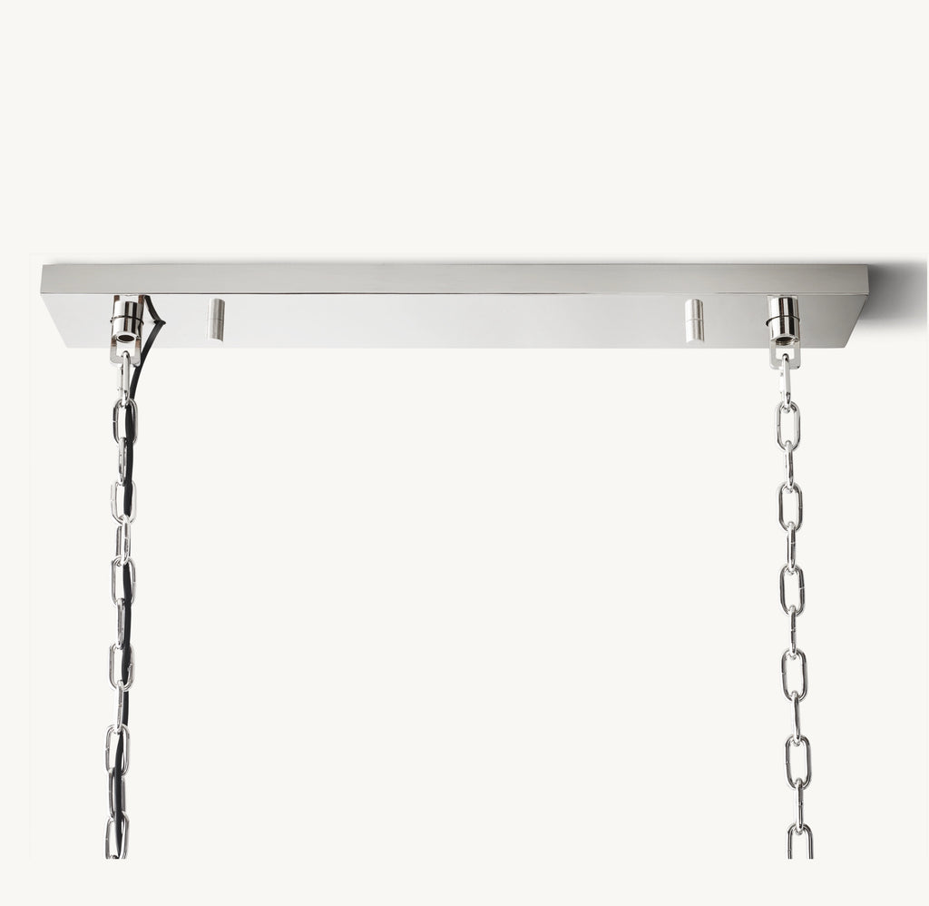 60 Inch Crystal Prism Rectangular Chandelier - Rhys