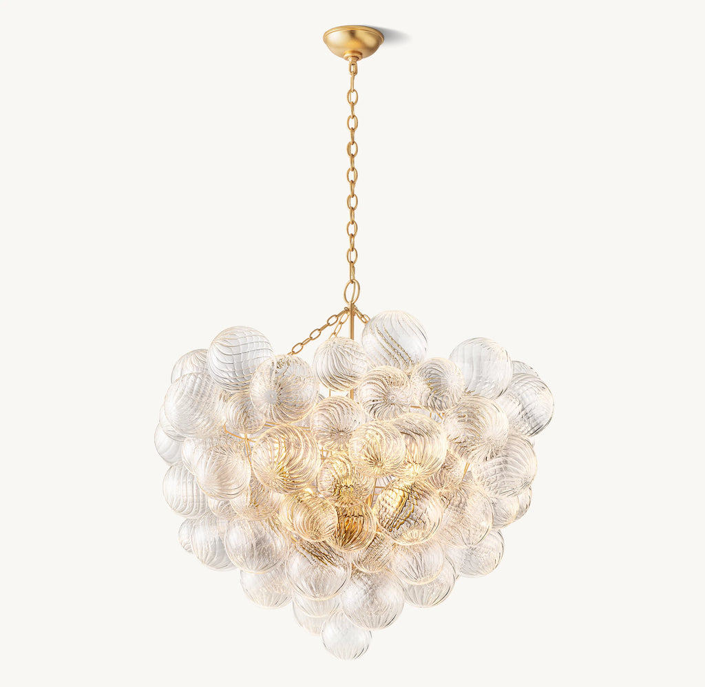 38 Inch Glass bubble Chandelier - Talia