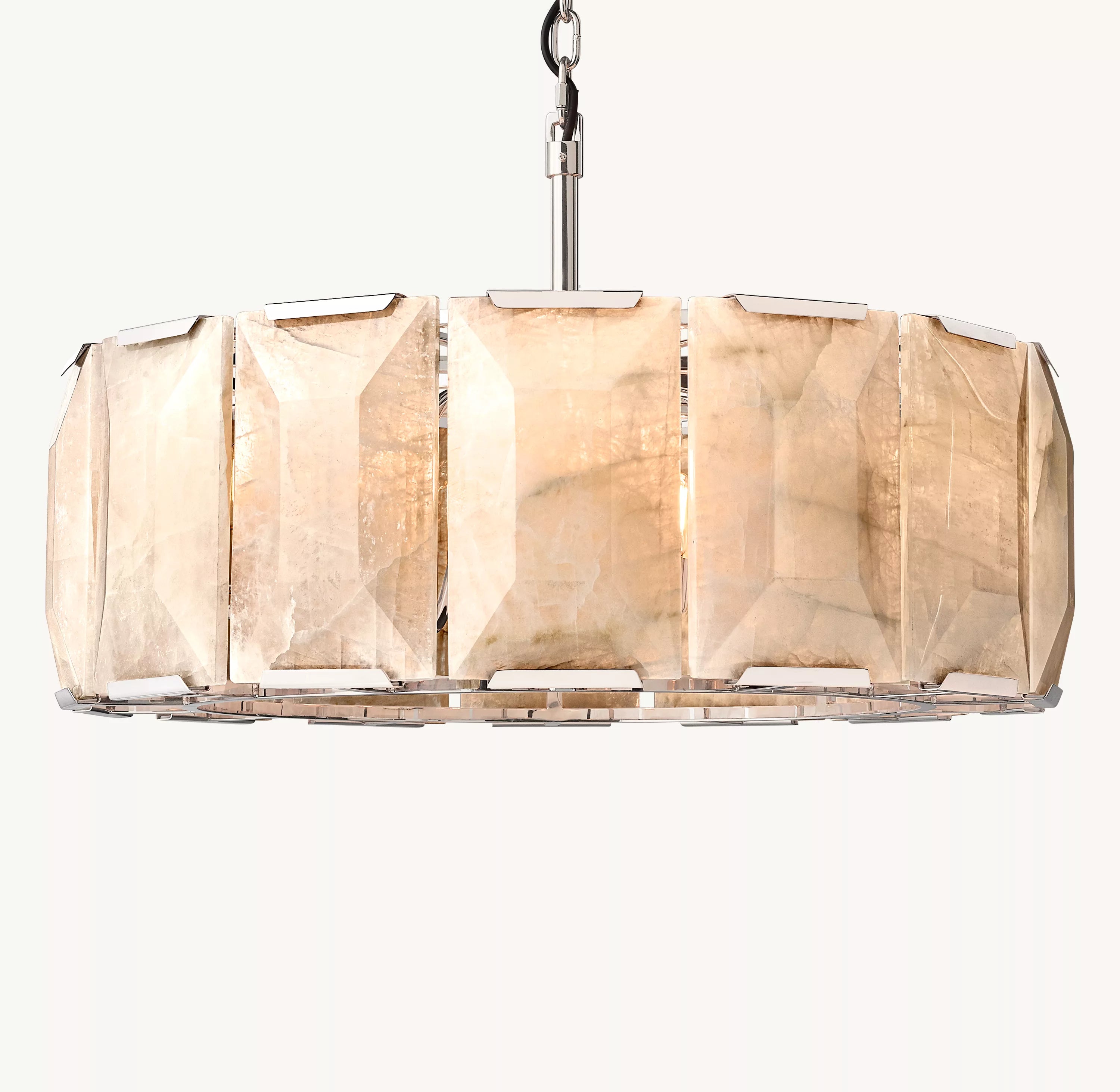 31 Inch Alabaster Round Chandelier – Harlow