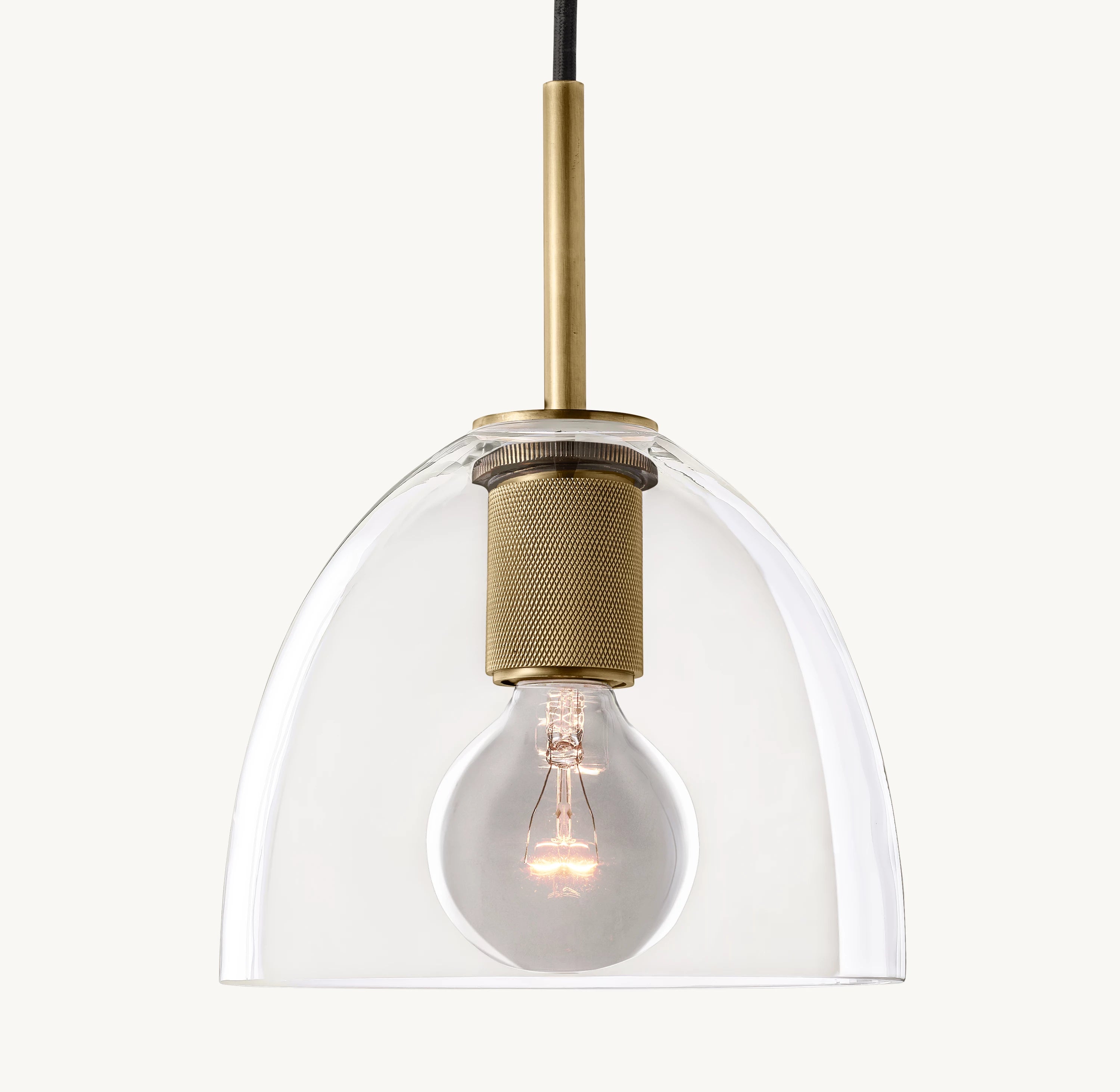 8 Inch Bell Glass Pendant Light - Utilitaire