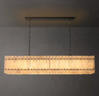 54 Inch Alabaster Rectangular Chandelier - San Marco