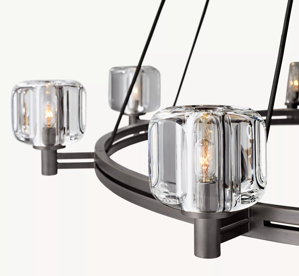 60 Inch Crystal Round Candle Chandelier - Demaret
