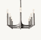 72 Inch Forged Candlestick Linear Chandelier - Thaddeus