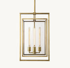 16 Inch Glass Lantern Pendant Light - Beckman