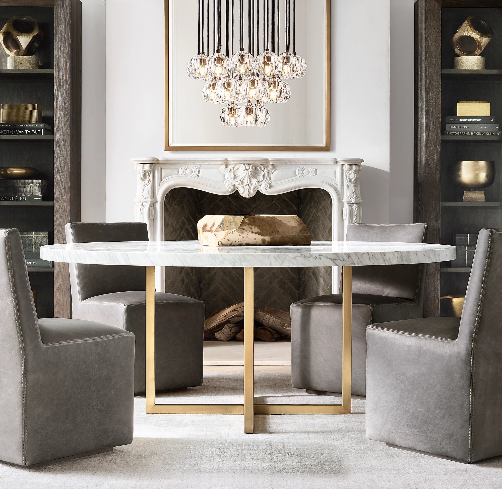 19 Inch Crystal Cluster Chandelier – Boule