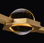 48 Inch Globe Crystal Ring Chandelier - Eclatant
