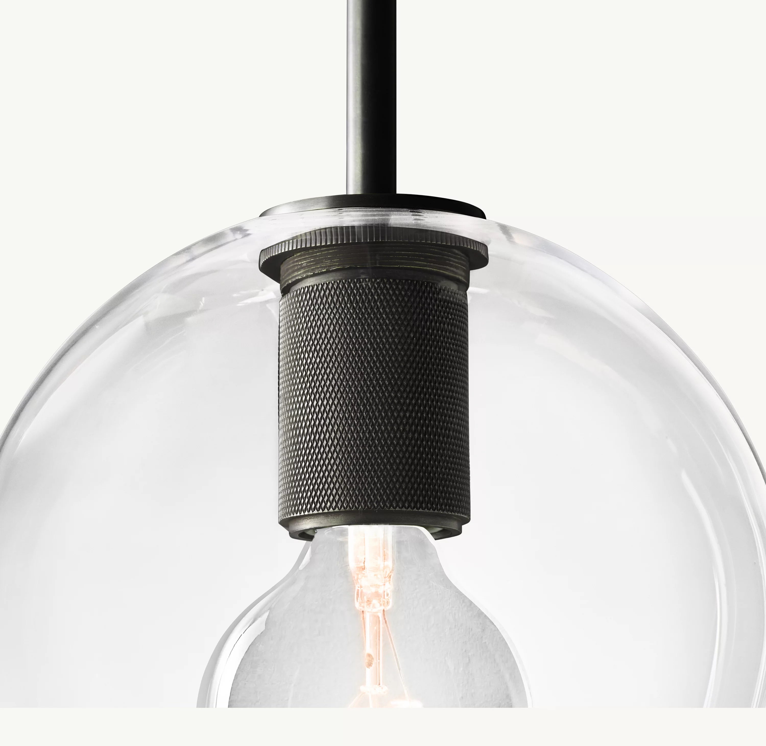 8 Inch Globe Glass Pendant Light - Utilitaire