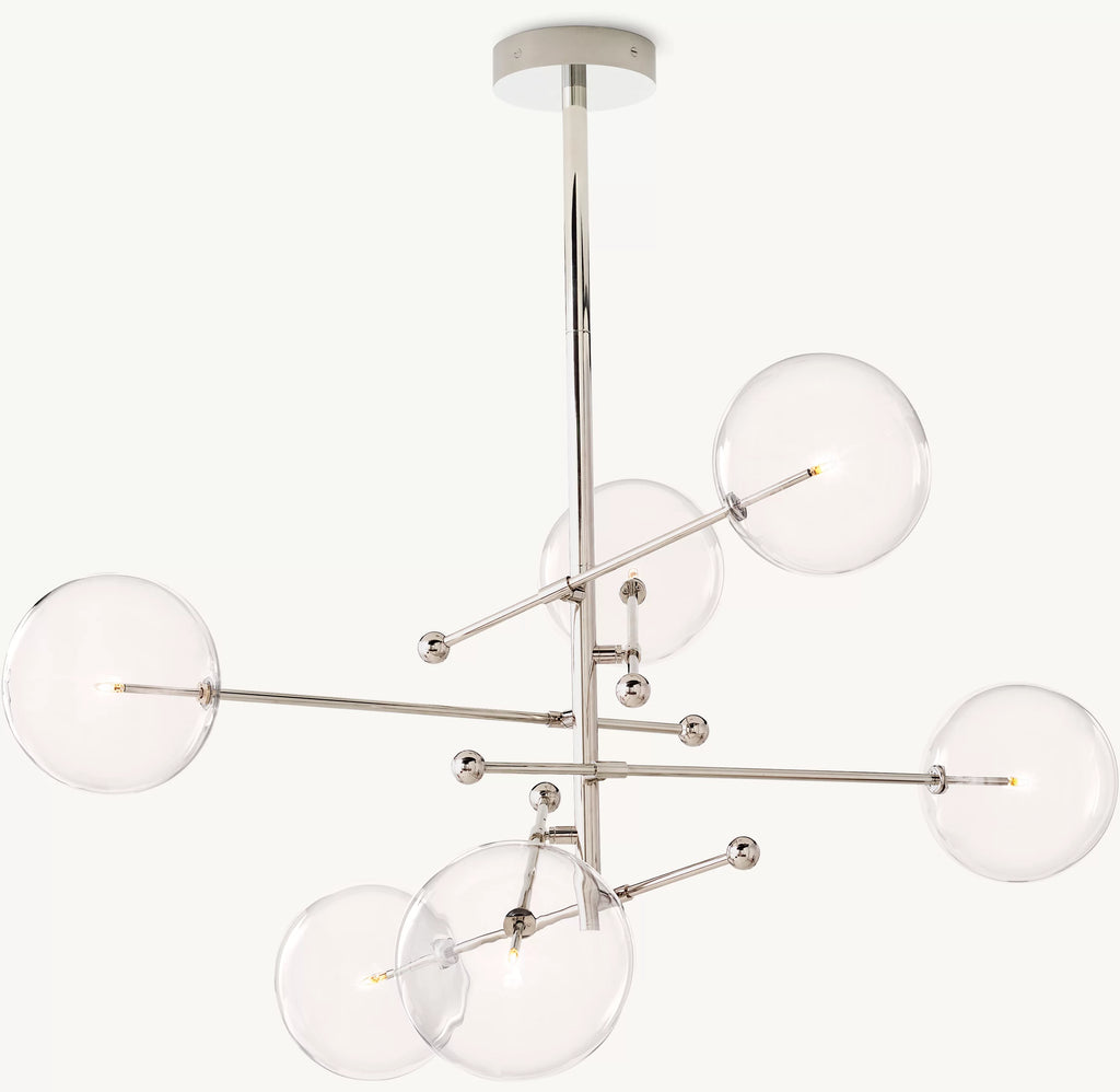55 Inch Sputnik Globe Glass Chandelier - Mobile