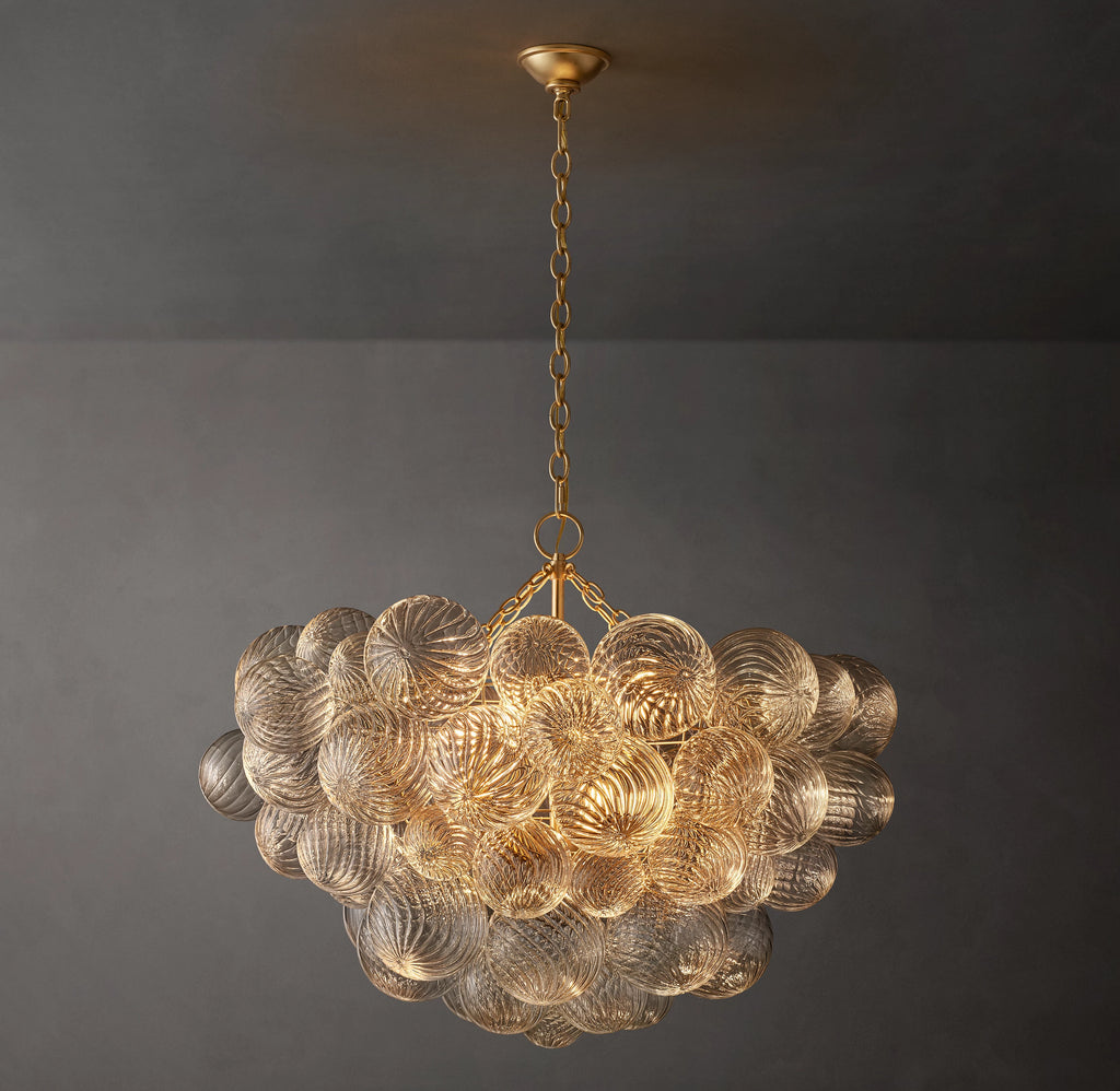 33 Inch Glass bubble Chandelier - Talia