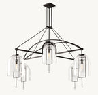 61 Inch Bell Glass Chandelier - Fulcrum