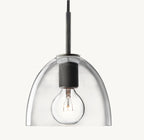 8 Inch Bell Glass Pendant Light - Utilitaire