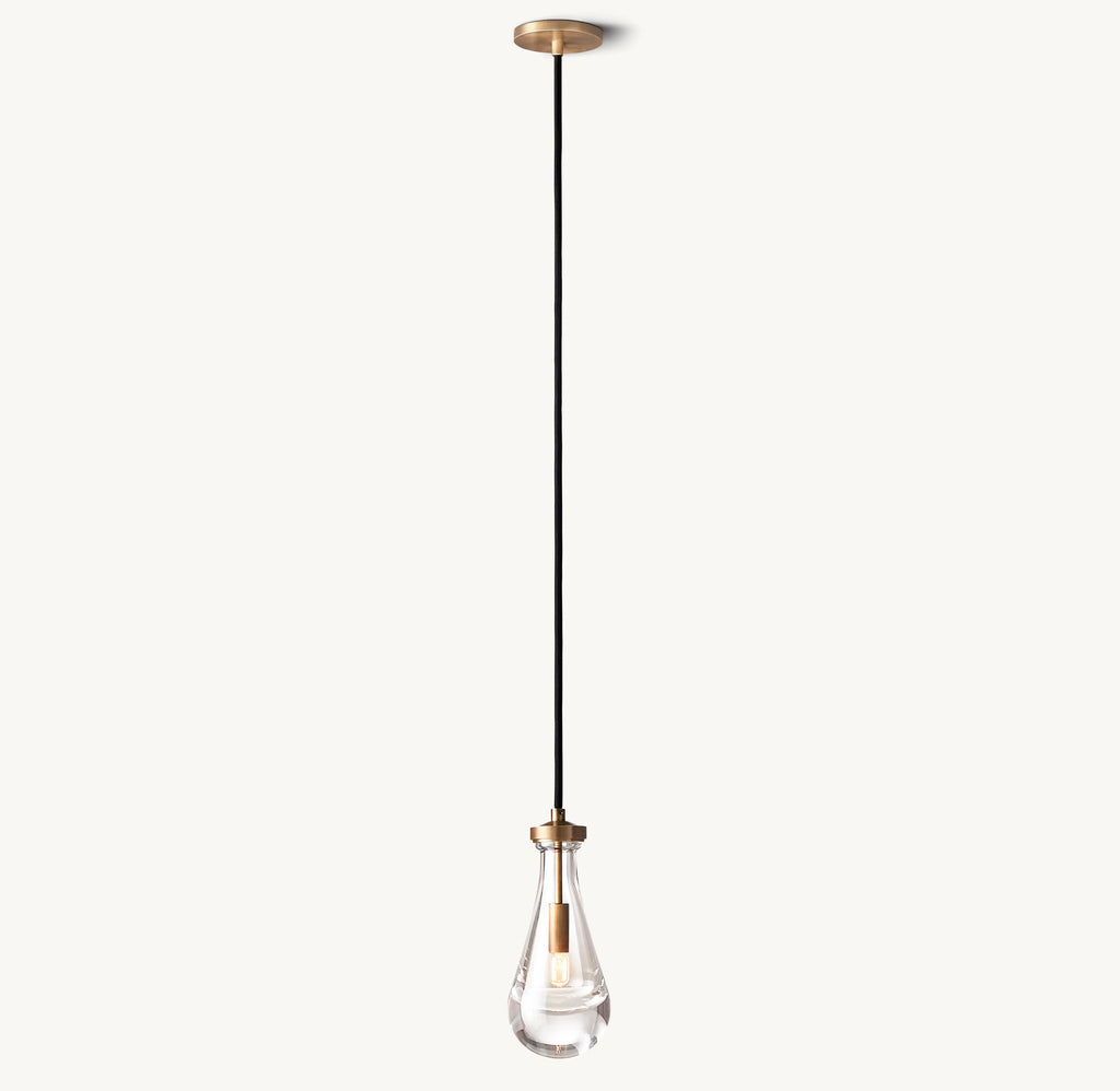 Raindrop Glass Pendant Light – Ava