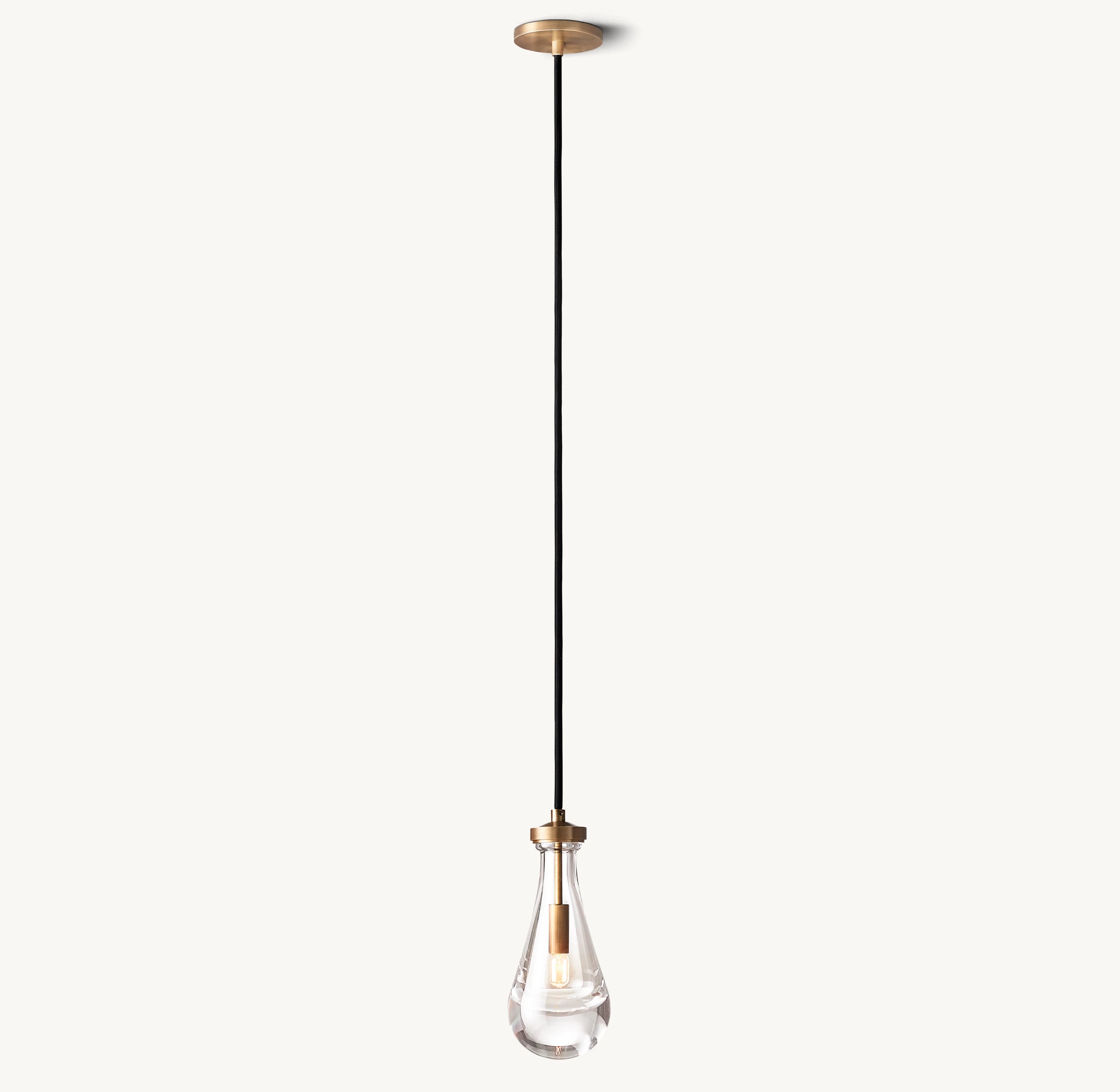 Raindrop Glass Pendant Light – Ava