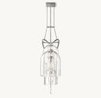 61 Inch Bell Glass Linear Chandelier - Fulcrum
