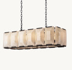 42 Inch Alabaster Rectangular Chandelier – Harlow