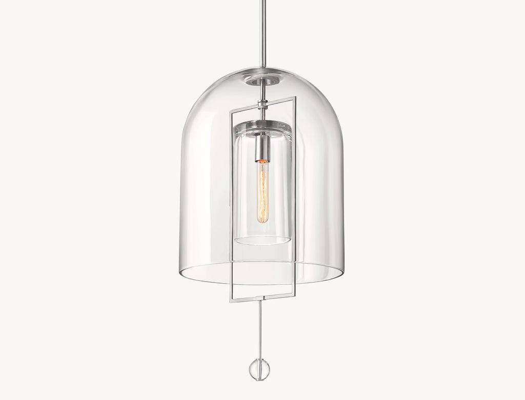 15 Inch Bell Glass Pendant Light - Fulcrum