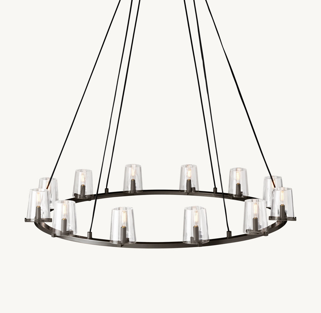 48 Inch Hurricane Candle Ring Chandelier - Pauillac