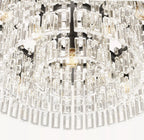 36 Inch Cascading Chain Crystal Chandelier - Marignan