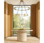 60 Inch Globe Crystal Tiered Ring Chandelier - Eclatant