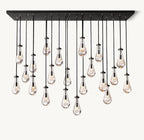 72 Inch Raindrop Linear Chandelier – Ava